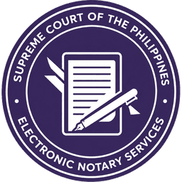 Supreme Court Electronic Notary Services seal